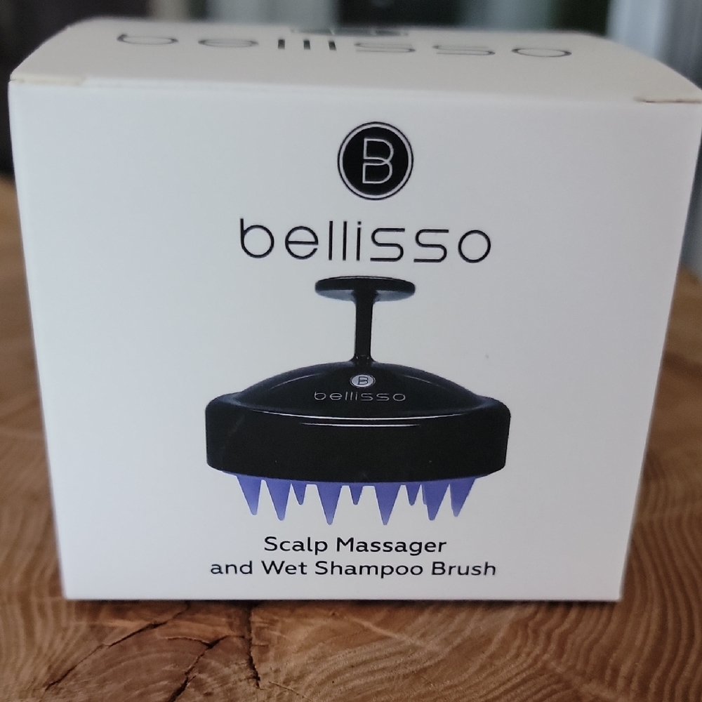 Black Scalp Massager Grooming Tool